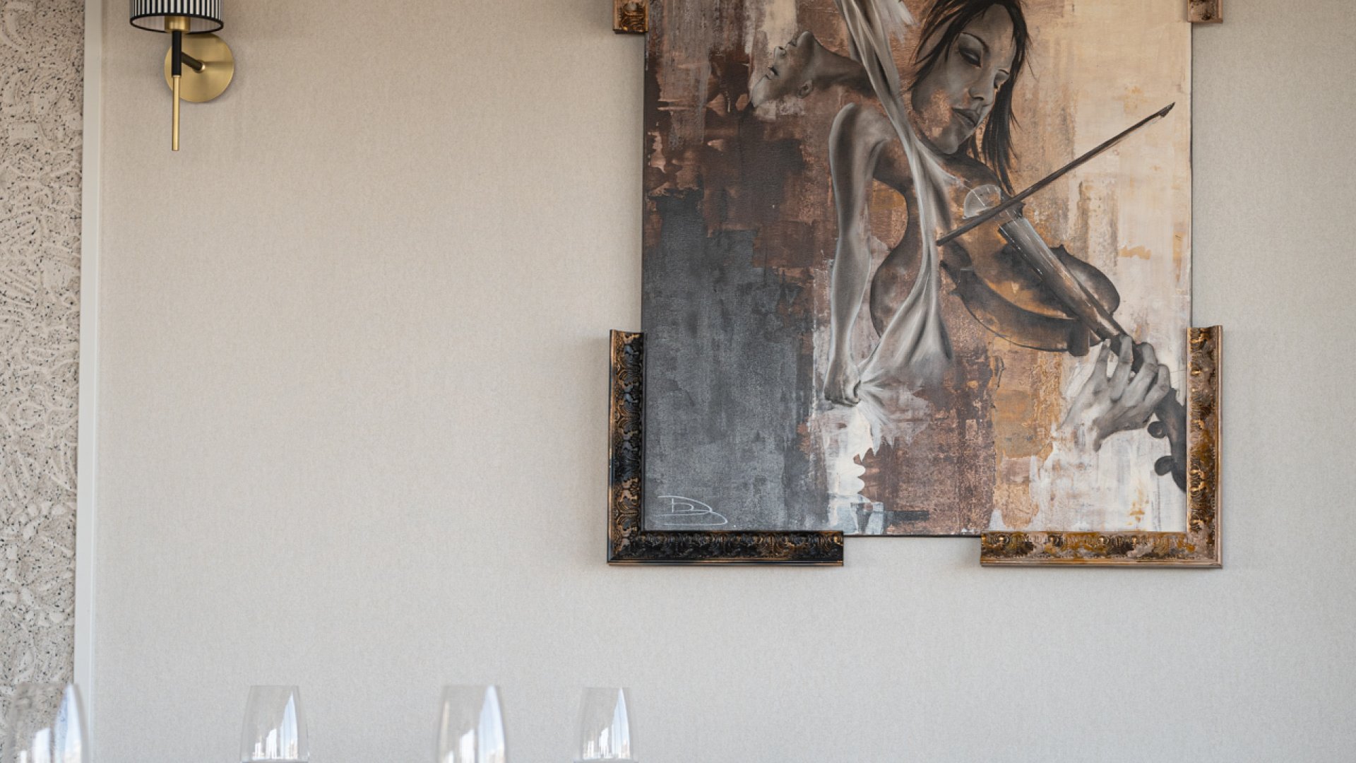 élément de décoration du restaurant